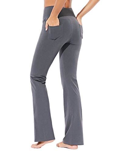 Baleaf Evo Women S Cotton Bootcut Yoga Pants Butter Soft High Waisted Bootleg Workout Flare