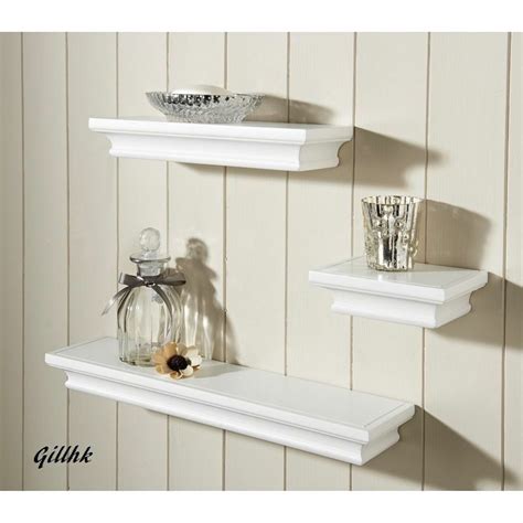 Free shipping on prime eligible orders. Shabby Chic Set of 3 Wall Floating Shelves available in ...