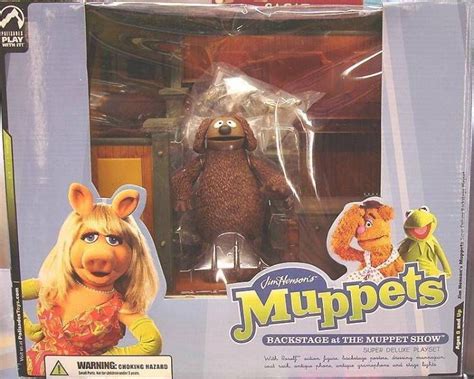 The Muppet Show Figurine Articulée Palisades Backstage Playset