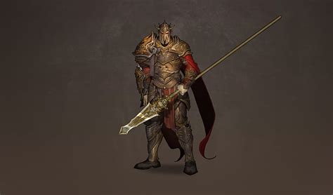 Online Crop Hd Wallpaper Fantasy Knight Armor Lance Man Warrior
