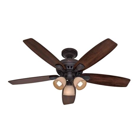 Hunter Highbury 52 In New Bronze Indoor Ceiling Fan 27291 The Home Depot