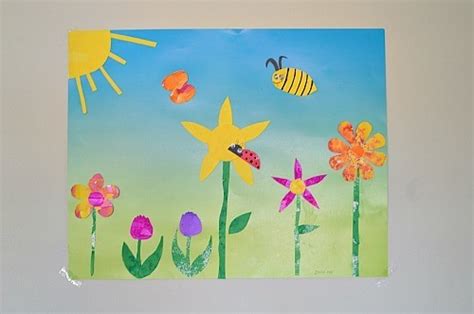 Spring Art For Kids Spring Themed Diy Wall Art Fun Littles