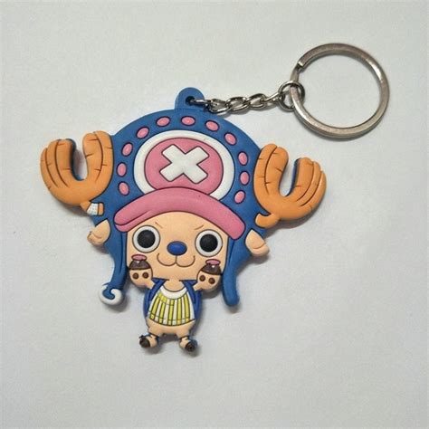 36 Types Anime One Piece Silicone Keychain Limited Charm Character