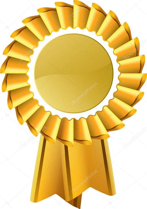 Gold Award Seal Rosette — Stock Vector © Rtguest 9198219