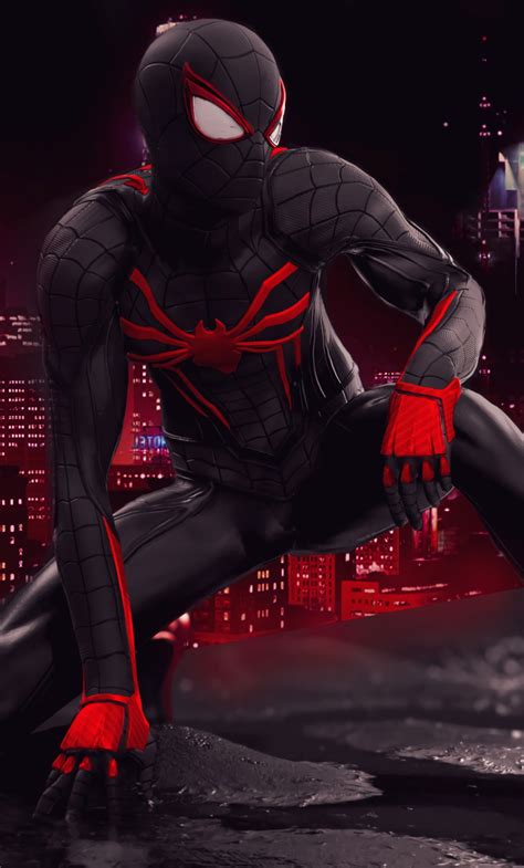 1280x2120 Spider Man Red And Black Suit Art Iphone 6 Plus Wallpaper Hd