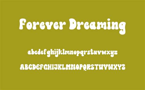 Forever Dreaming Font Font Tr