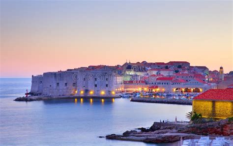 Dubrovnik At Sunset Stock Photo Image Of Beauty City 95642646