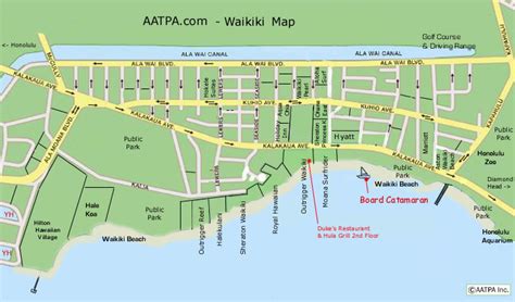 Printable Map Of Waikiki