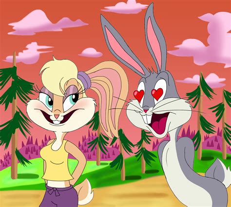 Bugs Bunny And Lola Drawing ~ Bunny Lola Bugs Looney Tunes Cartoon