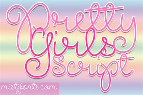 Pretty Girls Script Font Mistis Fonts Fontspace