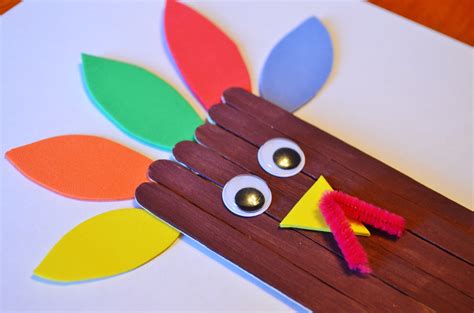 Thanksgiving Turkey Craft Sticks Craft for Kids