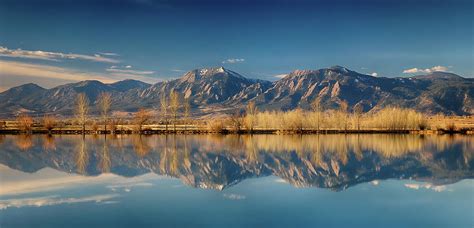 Boulder Colorado Rocky Mountains Flatirons Reflections Photograph By