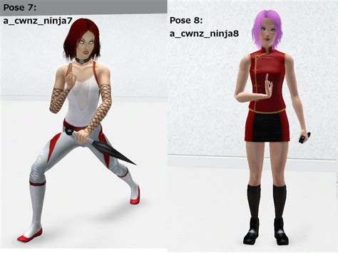 My Sims 3 Poses Collection Of 14 Ninja Poses By Cloudwalkernz