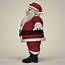 Santa Claus Cartoon Character 3D Model