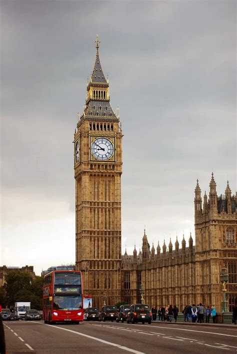 Big Ben Clock London England Tower Landmark Famous Uk Historic Attraction Westminster