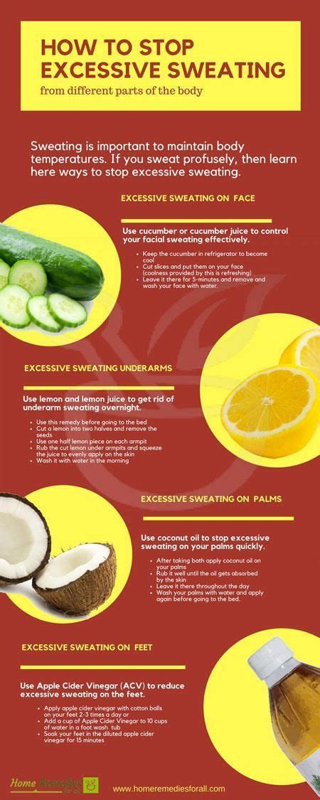 Stop Excessive Sweating Infographic Excessive Sweating Sweating