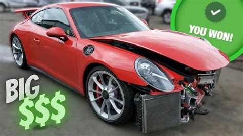 Buying A Totaled Porsche Gt3 From Copart Salvage Auction Youtube