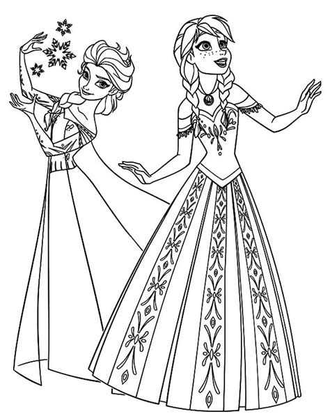 Princess coloring pages coloring pages for girls disney drawings belle coloring pages blog colors mermaid coloring disney colors disney princess colors princess coloring. Disney Frozen Queen Elsa And Princess Anna Coloring Pages ...