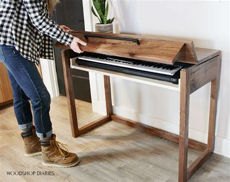 Diy Wood Keyboard Stand Diy Craft