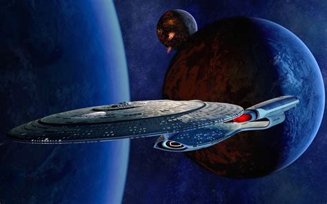2560x1600 Star Trek Uss Enterprise Spaceship Space Earth Wallpaper