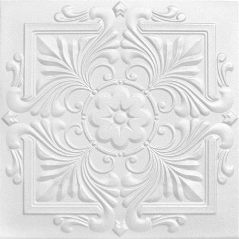Unfortunately, as the ceiling cracks widen. Victorian - Styrofoam Ceiling Tile - 20"x20" - #R14 ...