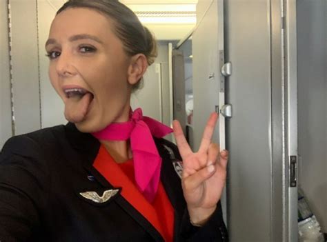 Air Hostess With Tongue Out Scrolller