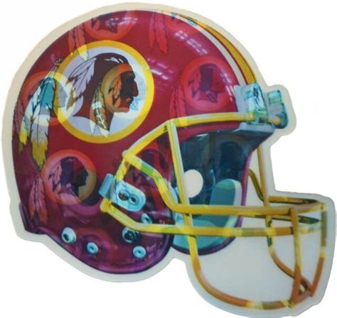Nfl Locker Sized Football Helmet 3d Magnets Washington Redskins Ebay
