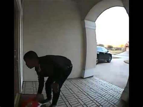 Man Caught On Camera Stealing Package From Porch Youtube