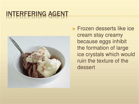 39 specialty desserts dessert description sherbet contains milk and/or eggs for creaminess sorbet contains no dairy, just fruit juice or puree with sweeteners frozen yogurt contains. PPT - Functions of Eggs PowerPoint Presentation, free download - ID:1034375