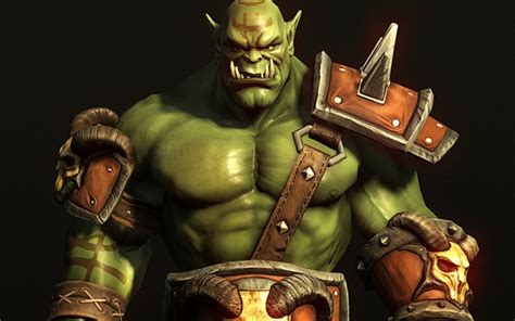 Fantasy Orc Character From World Of Warcraft Game Wallpaper Download