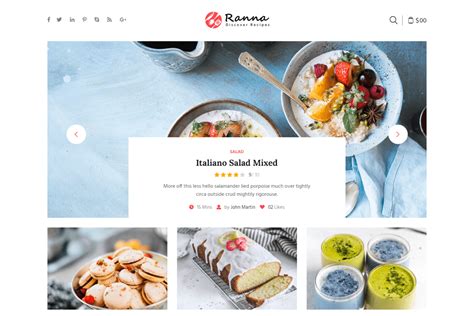 10 Best Recipe Website Templates 🏆 2023 Radiustheme