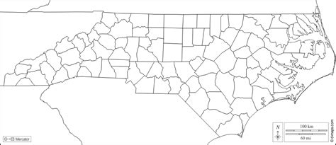 Carolina Del Nord Mappa Gratuita Mappa Muta Gratuita Cartina Muta