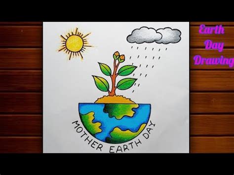 World Earth Day Drawing Save Earth Poster Making Mother Earth Day Drawing YouTube
