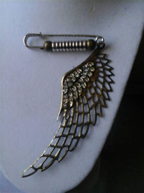 Steampunk Lapel Winged Pin For Men Or Women Wing Pin Etsy Canada