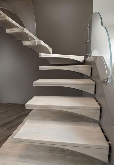 Gull Wing Resin Staircase With Glass Banister Chieti It Marretti