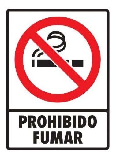 Cartel Prohibido Fumar Se Al Tica Letreros Carteles Mercado Libre