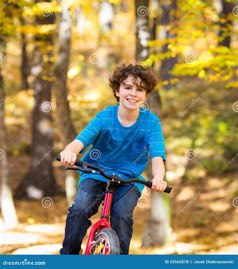 Teenage Boy Biking Stock Photo Image Of Happy Activity 33562878