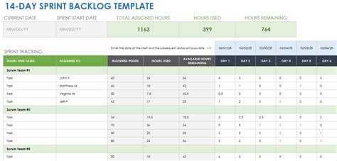 Agile Backlog Excel Template