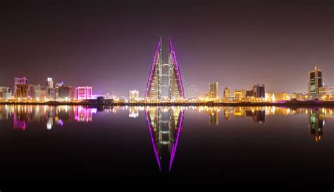 A Beautiful View Of Bahrain Skyline Stock Photo Image Of Horizon