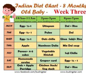 Indian 9 month baby food chart, indian baby food recipes, by 9 months, your baby is used to solid foods and might be bored with it. 8 Months Baby Food Chart For Indian - Diet Chart, Feeding ...