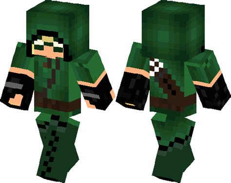 Green Arrow Minecraft Skin Minecraft Hub