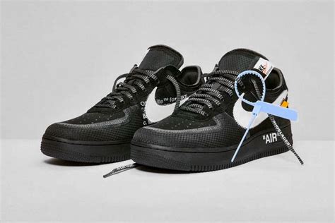 Here's all 10 virgil abloh x nike sneakers: Off-White x Nike AF1 "Black" & "Volt" Store List | HYPEBEAST