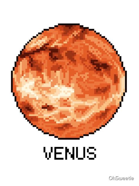 Pixel Planet Venus Stickers By Ohsweetie Redbubble