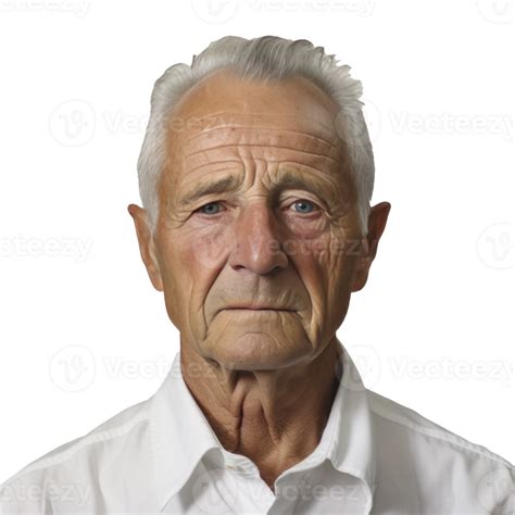 Ai Generated A Happy Older Man Smiling For The Camera Isolated