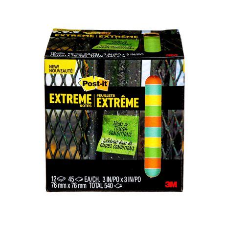Post It Extreme Notes EXT33 12TRYX C Assorted Walmart Canada