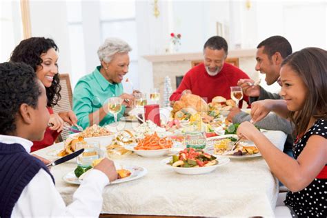 See more ideas about food, christmas dinner, holiday recipes. Family All Together AT Christmas Dinner Stock Photos ...