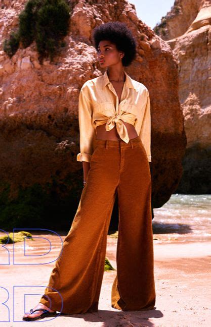 Corduroy Pants Silky Shirt 70s Inspired Fashion Corduroy Pants