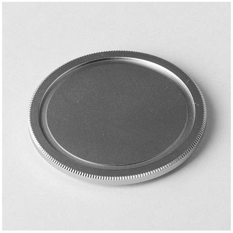 Ducame 49mm Metal Lens Cap Silver Lens Caps Shashinki