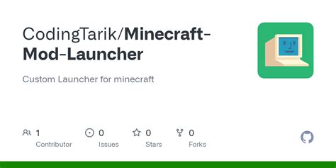 Github Codingtarikminecraft Mod Launcher Custom Launcher For Minecraft