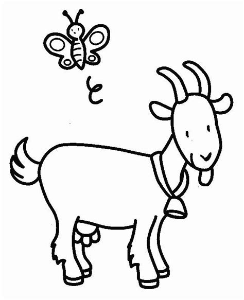 More 100 images of different animals for children's creativity. Goats Colouring Pages | Farm animal coloring pages, Animal ...